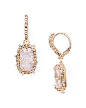 Alexis Bittar Swarovski Crystal Earrings In Rose Gold