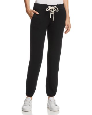 monrow lace up sweatpants