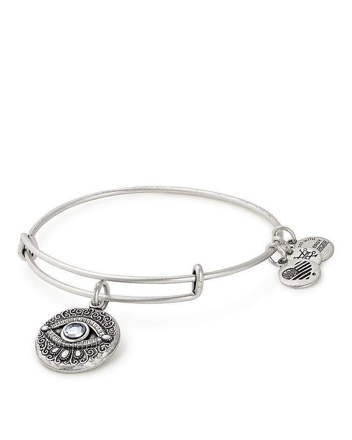 ALEX AND ANI ALEX AND ANI EVIL EYE EXPANDABLE WIRE BANGLE,A17EBEERS