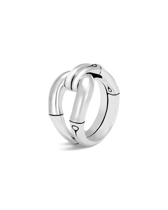 JOHN HARDY STERLING SILVER BAMBOO LOOP RING,RB5989X7