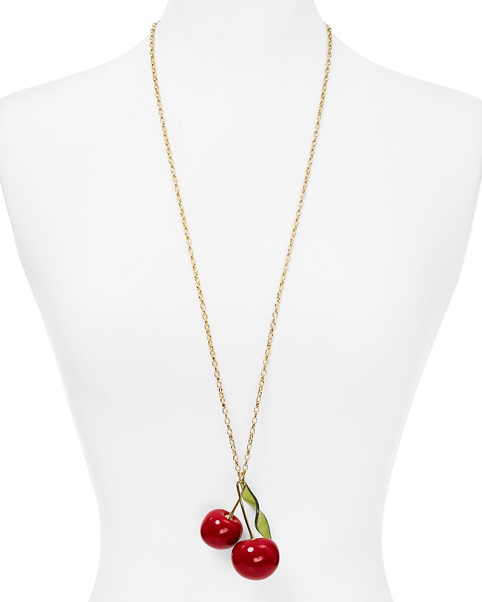 kate spade new york Cherry Pendant Necklace | Bloomingdale's