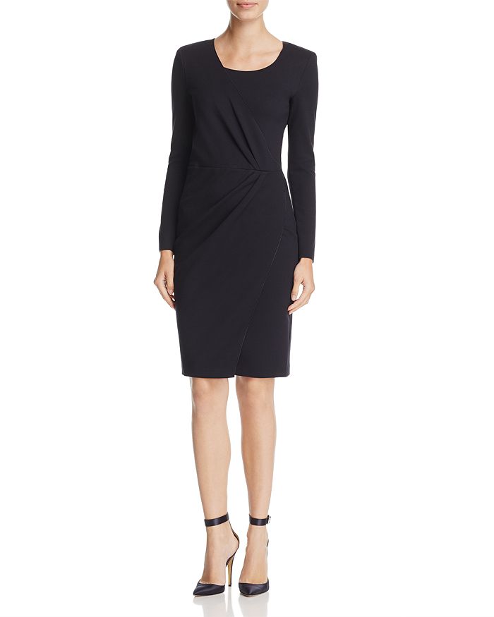 Armani Ruched-Front Dress | Bloomingdale's