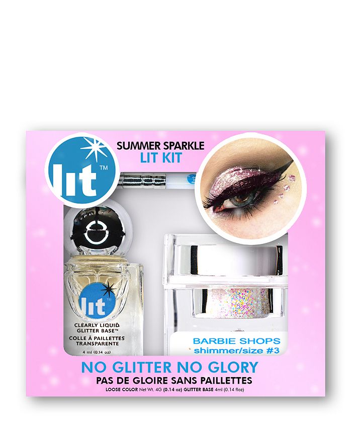 Lit Cosmetics Glitter Pigment Lit Kit In Barbie Shops