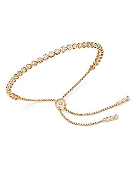 Bloomingdale's - Diamond Bezel Tennis Bolo Bracelet in 14K Gold, 1.20 ct. t.w. - 100% Exclusive