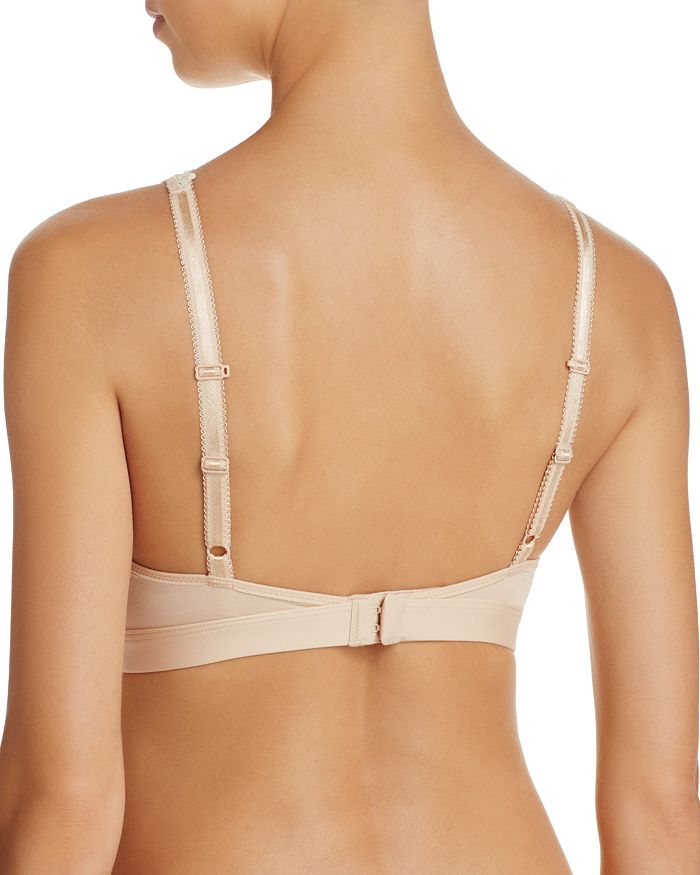 Wacoal Embrace Lace Convertible Plunge Soft Cup Wireless Bra In Naturally  Nude,ivory- Nude
