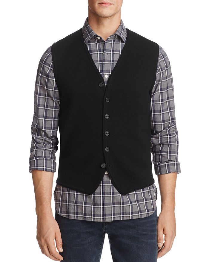 The Men's Store At Bloomingdale's Merino Wool Vest - 100% Exclusive In Black