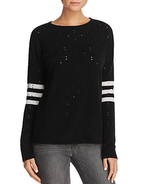 Aqua Distressed Striped Sweater - 100% Exclusive at Bloomingdale's