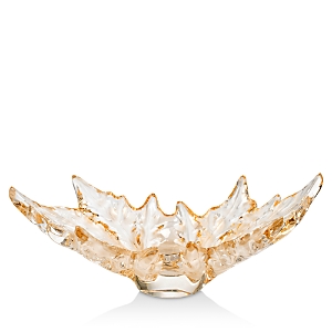 Lalique Champs-Elysees Large Bowl, Gold Luster