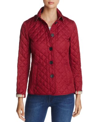 burberry quilted button trench jacket burgundy