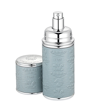 Creed Grey With Silver Trim Leather Atomizer, 1.7 oz In Grey