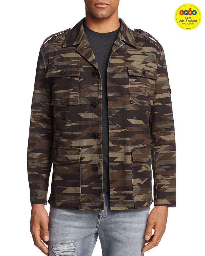 Studded camo jacket hot sale