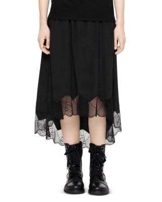 Blouse En Soie ZADIG & VOLTAIRE Tapou Jac Deluxe - Taille M, Noir/gris à étoiles - Très Bon état
