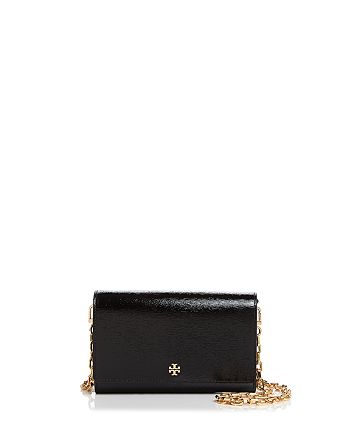 Tory Burch Robinson Patent Leather Chain Wallet | Bloomingdale's