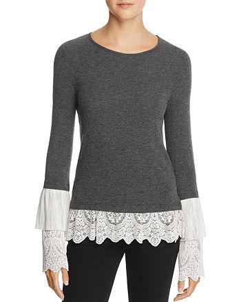 Bailey 44 Fairy Godmother Lace-Trim Top | Bloomingdale's