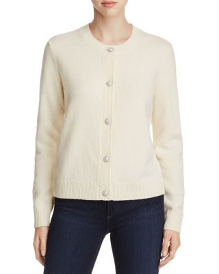 tory burch button embellished cardigan