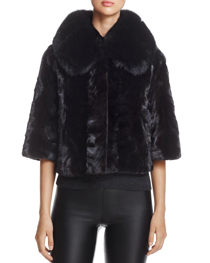 Black Fur Coat - Bloomingdale's