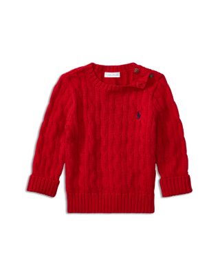 ralph lauren baby cable knit sweater