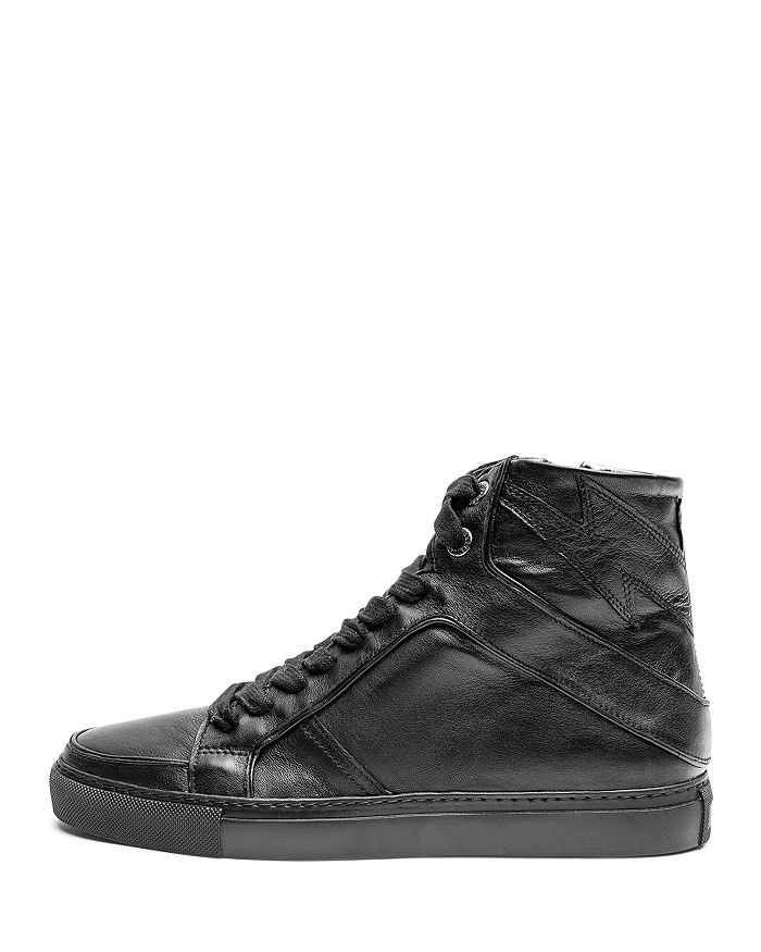 Zadig & Voltaire Women's Zv1747 High Flash Leather Sneakers ...