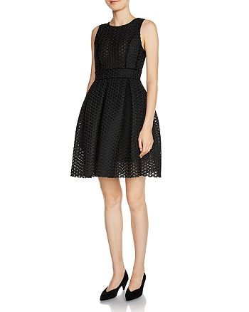 Maje Rosianne Jacquard Fit-and-Flare Dress | Bloomingdale's