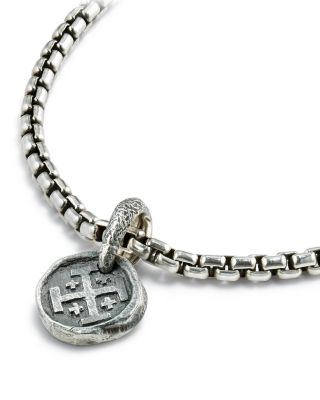 Men's Shipwreck Coin Amulet in Sterling Silver, 17mm