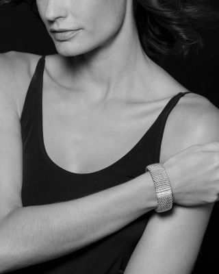 18K Gold & Sterling Silver Diamond Lux Single Station Bracelet, 23mm