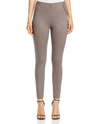 Elie Tahari Trina Seamed Faux Suede 