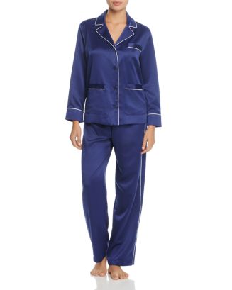 Ralph Lauren Portofino Satin Long Pajama Set | Bloomingdale's