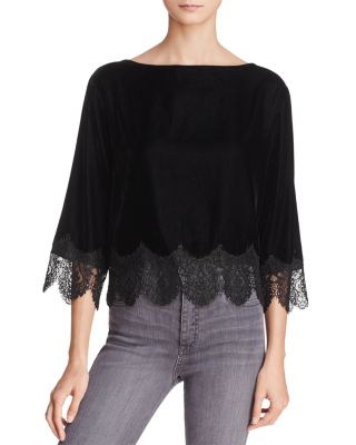 Bailey 44 black site lace top online