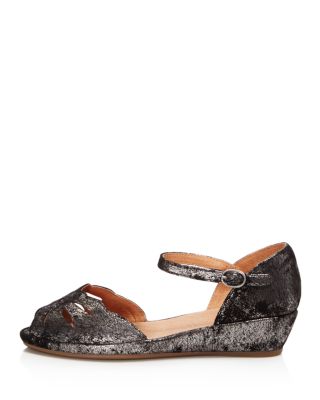 Women's Lily Moon Leather Wedge Flats