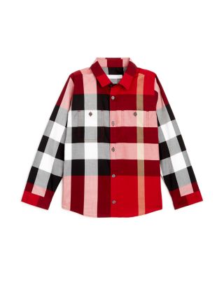 burberry big check shirt