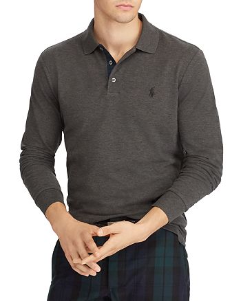 Polo Ralph Lauren Custom Slim Fit Mesh Long Sleeve Polo Shirt |  Bloomingdale's