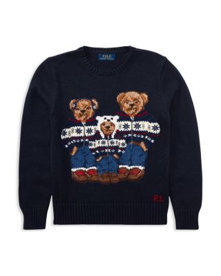 polo bear family sweater