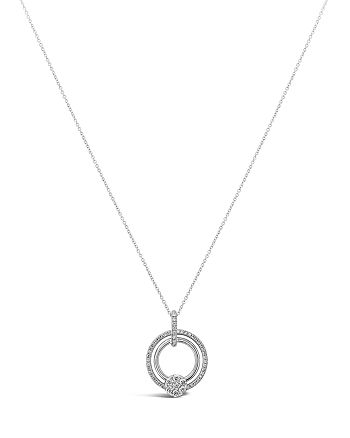 Hulchi Belluni 18K White Gold Tresore Diamond Ring Pendant Necklace, 16 ...