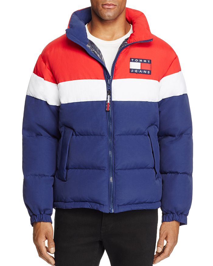Tommy Jeans 90's Retro Color-Blocked Puffa Jacket - Exclusive | Bloomingdale's