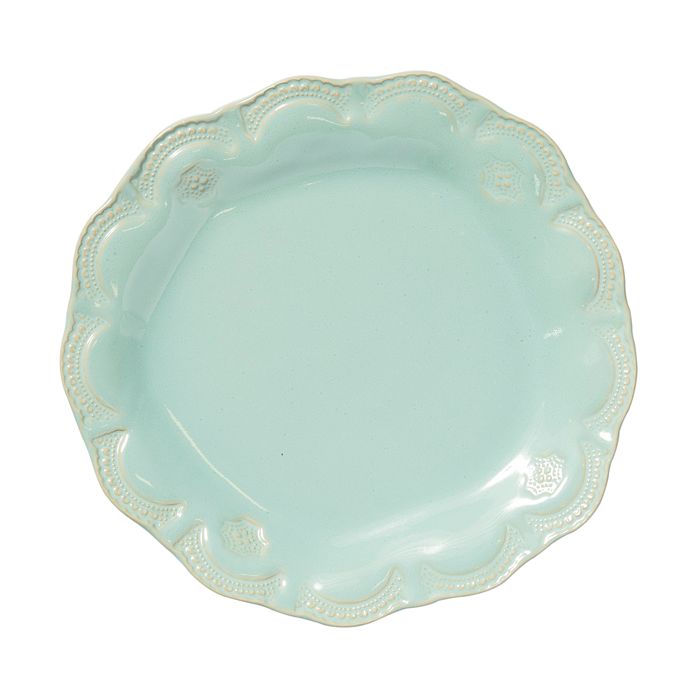 Vietri Incanto Stone Aqua Lace Dinner Plate