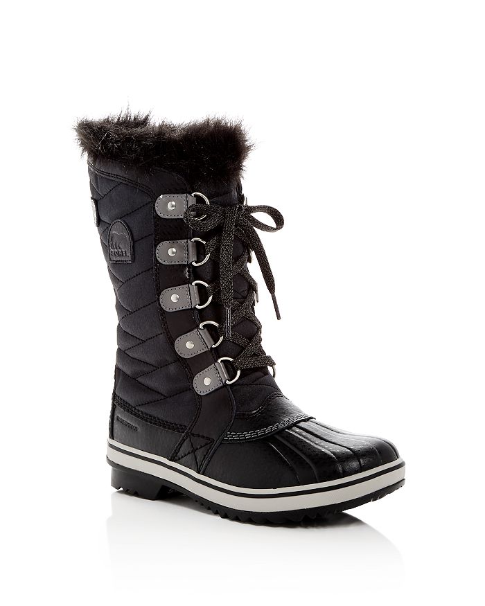 Shop Sorel Unisex Tofino Ii Waterproof Cold Weather Boots - Little Kid, Big Kid In Black/quarry