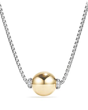 David Yurman - Solari Pendant Necklace with Diamonds and 18K Gold