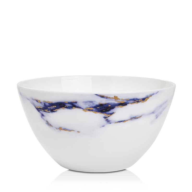 Prouna Marble Small Vegetable Bowl In Azure