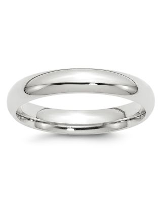 Bloomingdale's Fine Collection - Men's 4mm Comfort Fit Band Ring in 14K White Gold - Exclusive