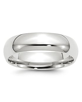 Bloomingdale's - Men's 6mm Comfort Fit Band Ring in 14K White Gold - 100% Exclusive