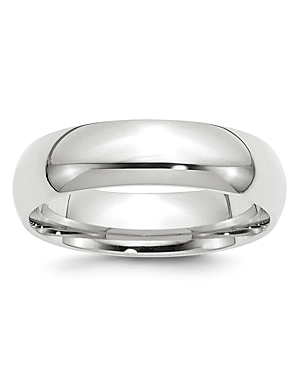 Bloomingdale's Men's 6mm Comfort Fit Band Ring In 14k White Gold - 100% Exclusive