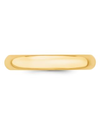 Men's 4mm Comfort Fit Band Ring in 14K Yellow Gold 