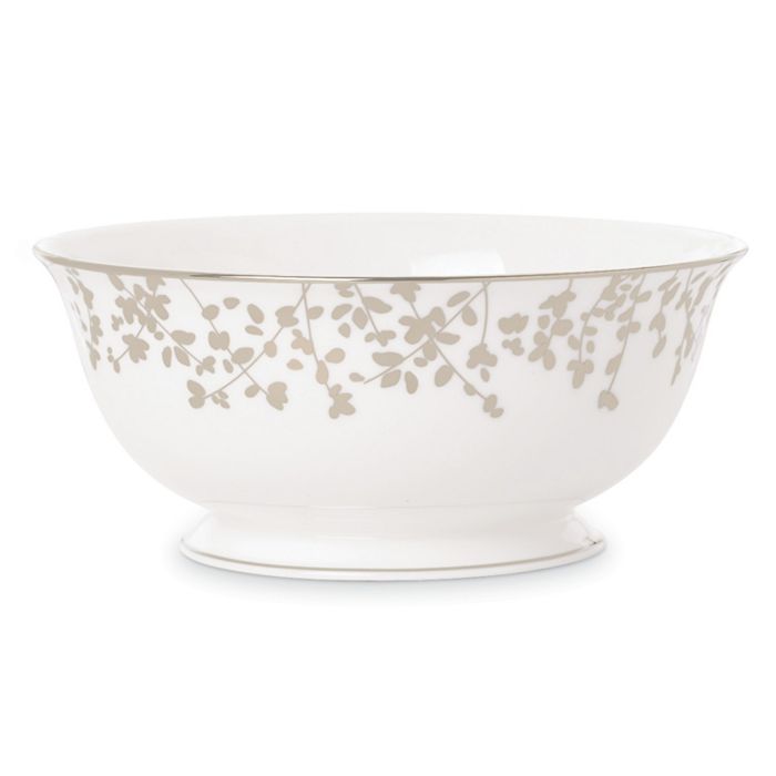 kate spade new york Gardner Street Platinum Serving Bowl