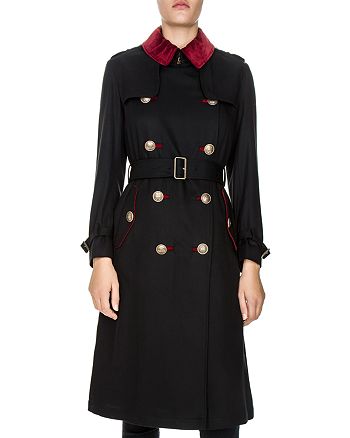 The Kooples Military-Style Double-Breasted Coat | Bloomingdale's