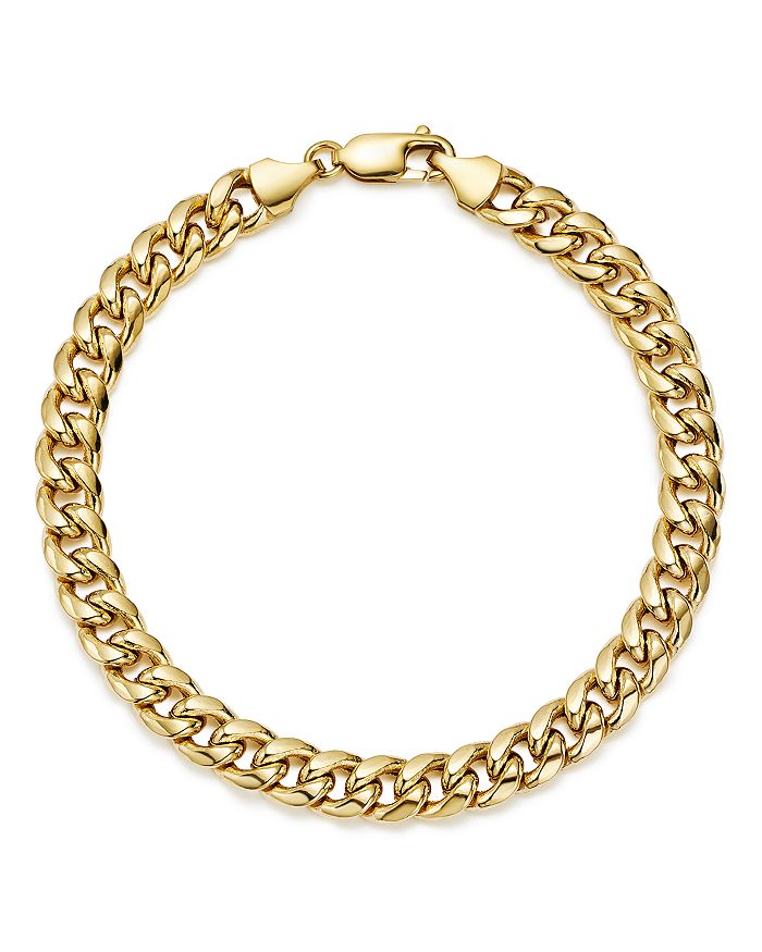 Bloomingdale's Men's Classic Chain Bracelet In 14k Yellow Gold - 100% Exclusive