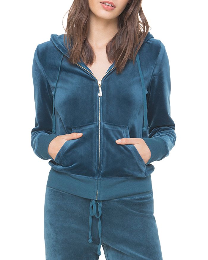 Juicy Couture Luxe Velour Pullover Hoodie 