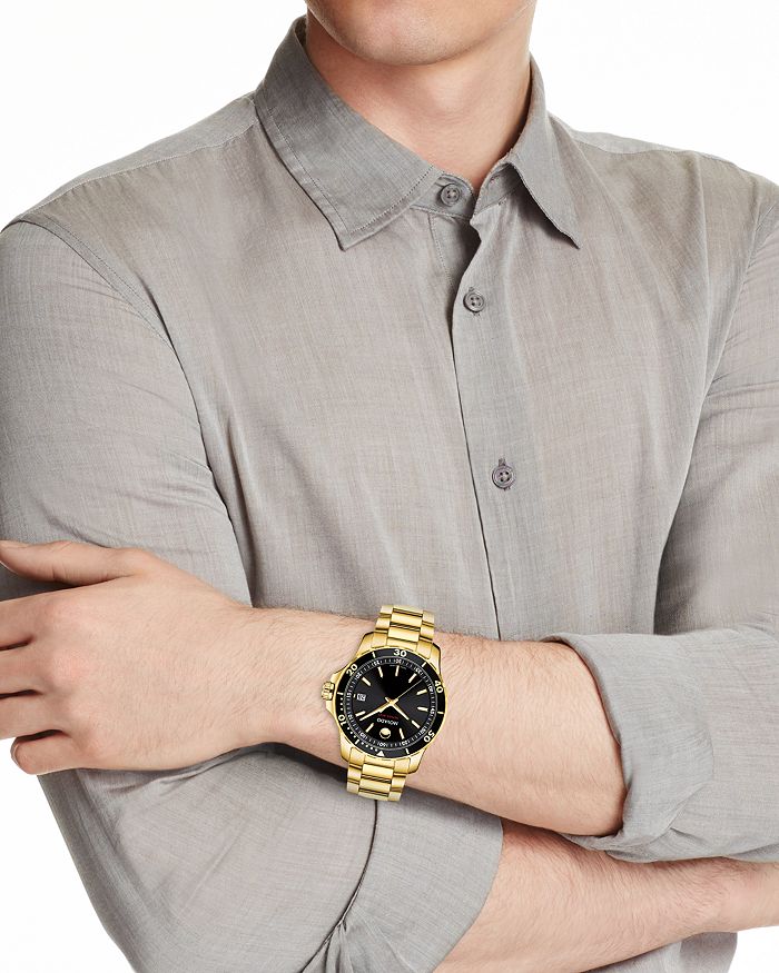 Shop Movado Series 800 Watch, 40mm In Black/gold