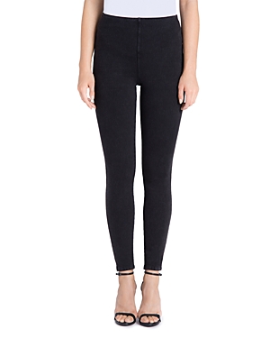 Lyssé Toothpick Denim Leggings In Dark Gray