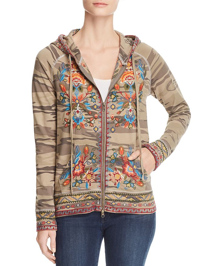 Johnny was embroidered hoodie new arrivals