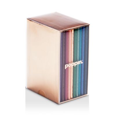 Poppin - Mini Medley Jewel Tones Soft Cover Notebooks, Set of 10